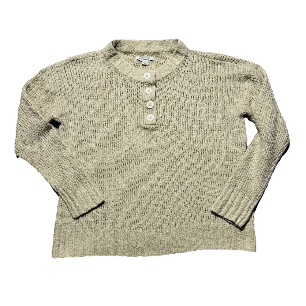 American Eagle Knit Henley Style Womens Sweater XS